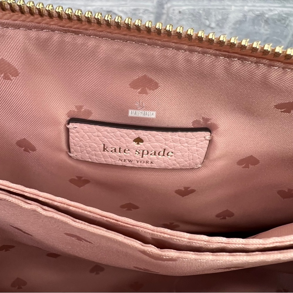 Kate Spade Leila Triple Gusset Crossbody In Rose Smoke - Picture 9 of 11